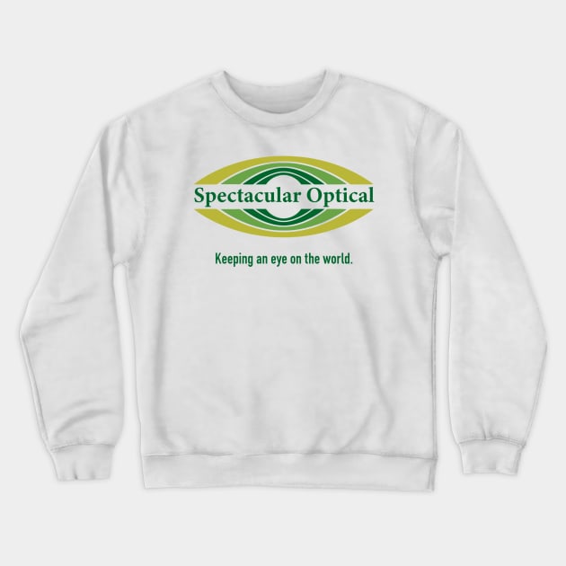 Optical Shop logo Crewneck Sweatshirt by buby87